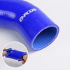 G-PLUS 3.5" Straight Silicone Hose, 3-Ply Intercooler Coupler Tube Pipe,