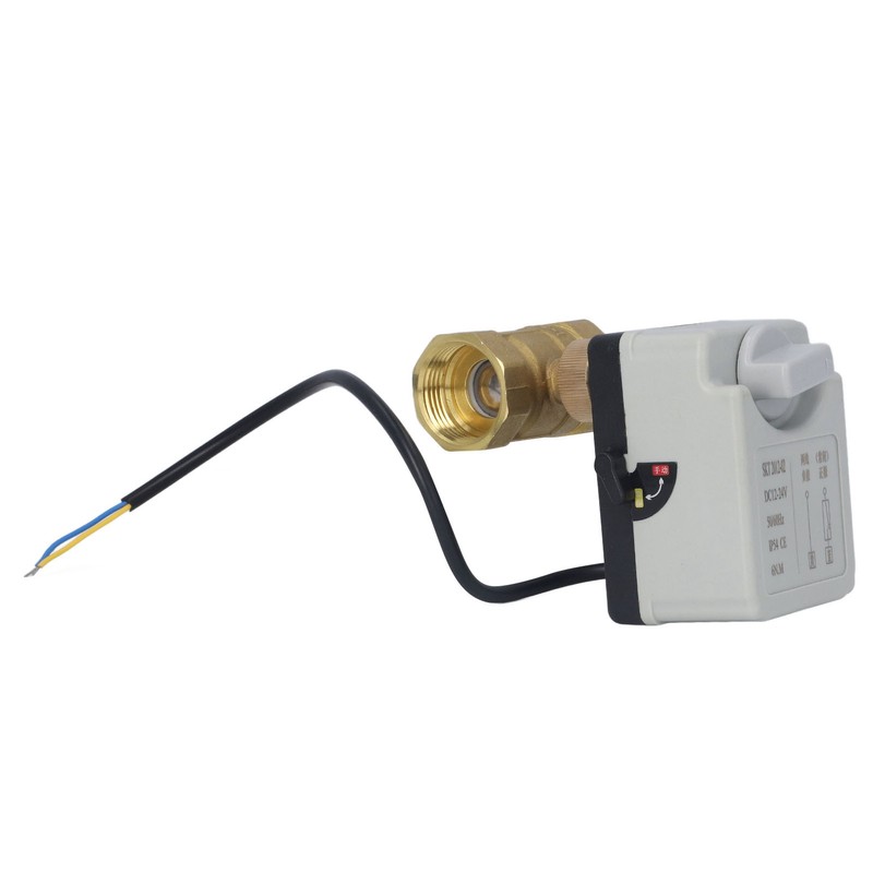 DN25 2 Way Brass Ball Valve Normally Closed Electric Ball