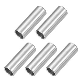 uxcell 5 Pcs Stainless Steel Spacers, 8mm ID x 10mm OD x 35mmL 304 Stainless Steel Bushing Screw Standoff Unthreaded Round Spacer for 5/16" or M8 Screws Bolts Nuts