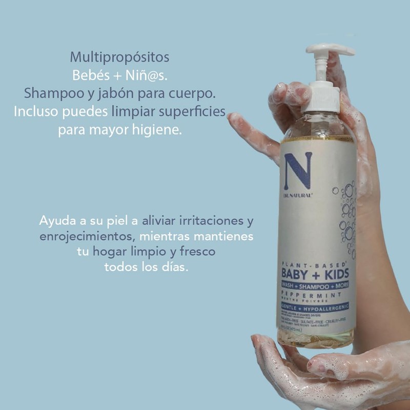 Jabón Líquido Multiproposito 2 en 1 (Shampoo y Bodywash) de