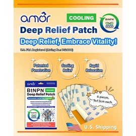 Amor Turmeric & Curcumin Topical Patch – Natural Botanical Formula for Daily Use (6 Patches)