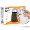 Salt and Pepper Shakers Set with Adjustable Pour Holes -