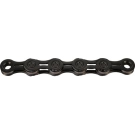 KMC Bicycle Chain, X11EL Blacktech, 1/2 Inch x 11/128 Inch, 118 Links, 11-Speed, Waxed, Black
