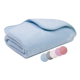 liebling Cuddly Blanket Kids Cashmere Feeling Children's Blanket 100 x 150 cm Light Blue Premium Sofa Blanket Thick Warm Blanket 500 g/m²