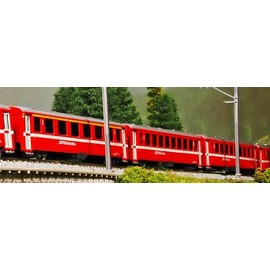 KATO N Gauge Alps Red Passenger Car EWI Basic Set 4 Car 10-1413 Railway Model Passenger Car