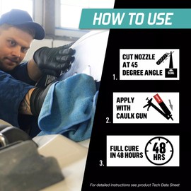 Loctite PL Marine Fast Cure Adhesive Sealants, Waterproof Construction Glue for Fiberglass, Vinyl, Glass & More - 10 fl oz Cartridge, Pack of 1