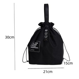 1PC Black Lunch Bag, Reusable Lunch Boxes Bag,Canvas Lunch Tote Bag Storage Pouch Bag,Waterproof Lunch Box Tote Bag for Adults Kids Work School, Travel and Picnic。