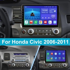 Unbranded For Honda Civic 2006-2011 Apple CarPlay Android Car Stereo Radio GPS Navi 64G