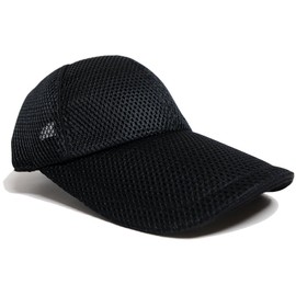 Bigwatch FI-01 Fishing Mesh Cap, Men's, Black, Large Size, Low Cap, black (black 19-3911tcx)