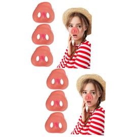 Sosoport 6pcs Pig Nose Mask Boys and Girls Piggy Mask Cosplay Pig Nose Elastic Band