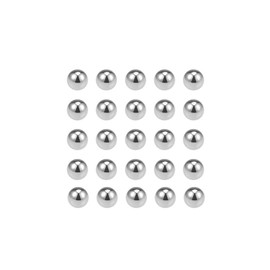 sourcing map 25 pieces precision balls 3/8 inch fixed chrome steel G10 for ball bearing key ring wheel
