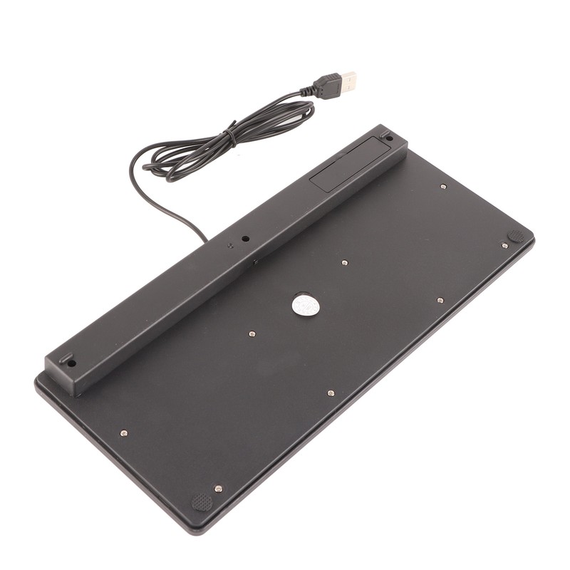 Computer Keyboards Ergonomic Design UltraThin Mini Durable Wired 78 Keys