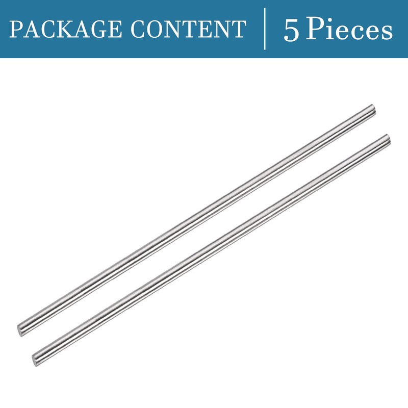 QUARKZMAN 200mm x 4mm 304 Stainless Steel x 5pcs Linear
