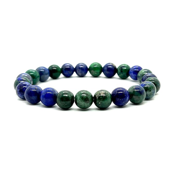 Azurite Stretch Bracelet - 8mm Beads - Sagittarius Birthstone -