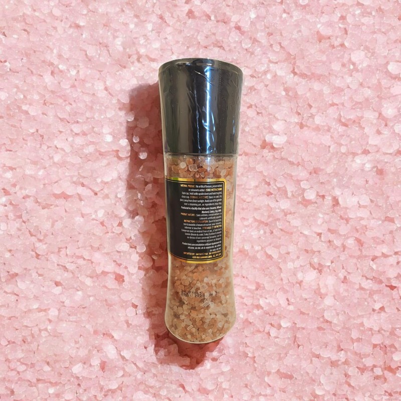 Rosolin Himalayan Pink Salt with Grinder, All Natural & Artisan,