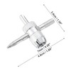 X AUTOHAUX 4pcs 4 in 1 Valve Core Tire Valve