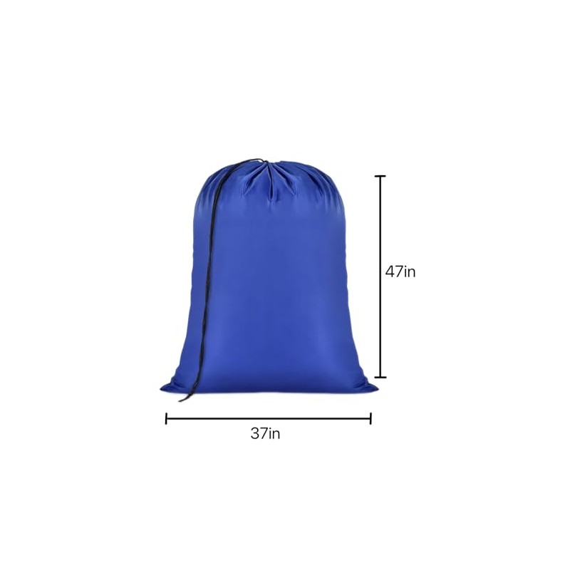 Extra Large Laundry Bag with Drawstring, 37 x 47 inches,
