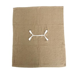 EXKLUSIV HEIMTEXTIL Towel with Nose Slot for Massage Table Pack of 5 Sand