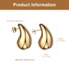 OIDEA Gold Drop Earrings: Chunky Gold Earrings for Women Lightweight