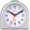 Technoline Quarzwecker Modell SD, silber, analog, nachtleuchtende Zeiger