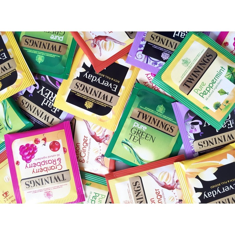 Twinings Tea Bags Individually Enveloped Tagged Classic and Flavoured Selections