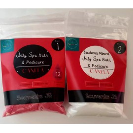 Souvenirs JS Pack De 10 Jelly Spa Bath & Pedicure / Gelatina De Baño
