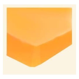 SheetWorld Fitted Basket Sheet - Orange Sherbert Jersey Knit - Solid Colors