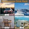 Folding and Adjustable Drink Holder,Adjustable Folding Drink Holder with Screws,Universal