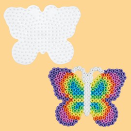 Hama Midi Beads Bucket, Approx.10.000 Fuse Beads, Mosaic Decoration Arts & Craft Kit for Creative Children Ages 5+, 5 Coloured Peg Boards, Assorted Colours of Beads