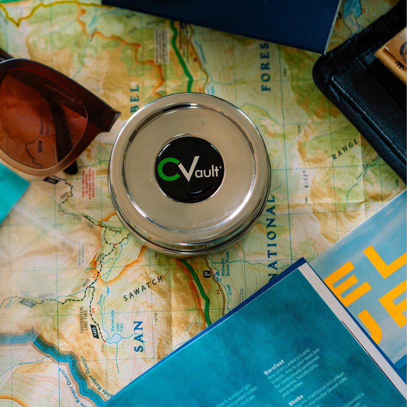 CVAULT | 1/4 oz Twist Top Storage Container | Shatterproof,