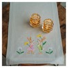Vervaco Easter Bunny Table Runner Kit, Light grey, ca. 40