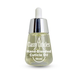 Classy Cuticles Classy Cuticles | Hand Blended Cuticle Oil | Vegan, Cruelty-Free, & Hydrating | Vitamin E, Jojoba, and Argan Oil | 50 mL Desk Bottle | Unscented | Pack of 1