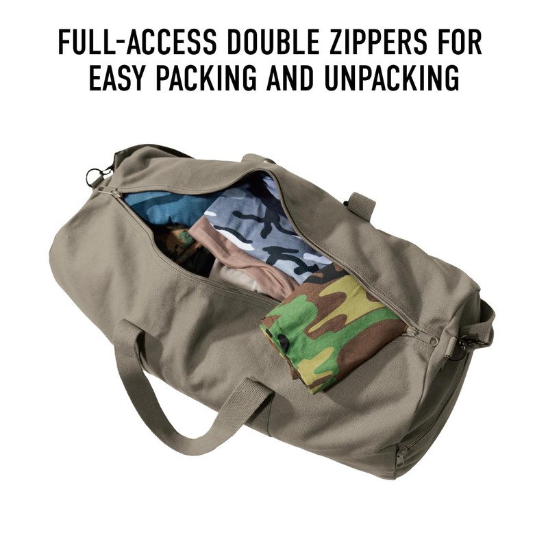 Rothco 22170: Canvas Shoulder Duffle Bag