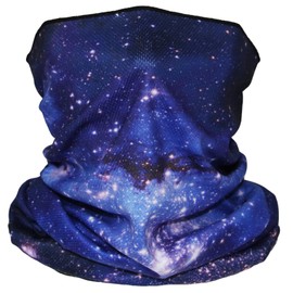 Soophen Neck Gaiter Face Cover Scarf Breathable Gator Mask Cooling Bandana,Sun Dust Protection Cover Balaclava Scarf Shield (Space Galaxy 06)