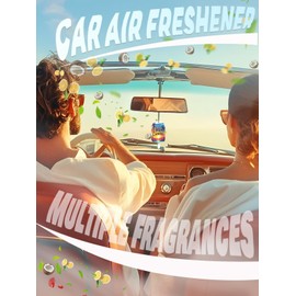 WOCOCN Cute Car Air Freshener Hanging, Coconut Air Freshener, Size 3.15 x 1.6 in,Unique Car Accessories,Scent for Automotive or Home (Sunset)