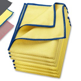 Elexaclean Streak-free, Premium Microfibre Window/Windscreen Cloth (60 x 40 cm), Glass Car Cleaning Cloths for Interior and Exterior Use