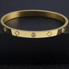 OSICAPEA 18K Gold Plated Four Leaf Clover Bracelet Set for