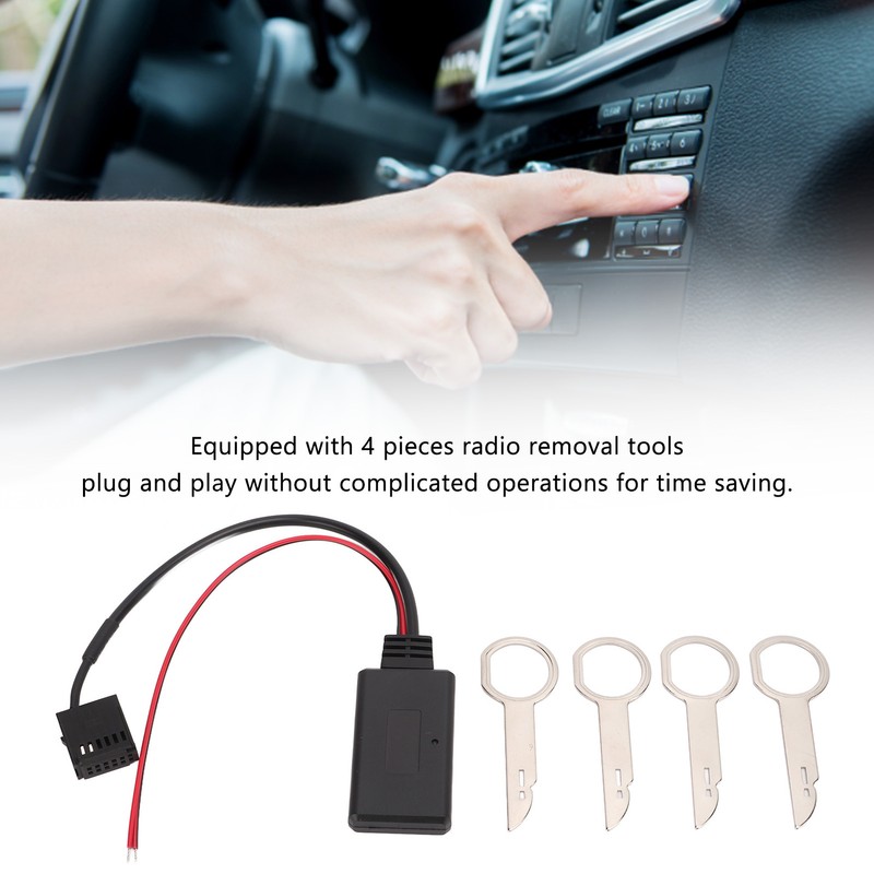 12 Pin Bluetooth AUX Wireless Module Adapter with Radio Removal
