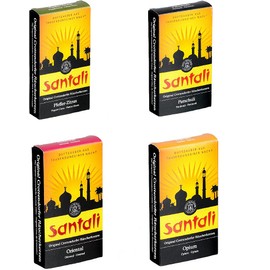 Crottendorfer Räucherkerzen Santali 4er Set Opium, Oriental, Patschuli, Pfeffer Zitrus