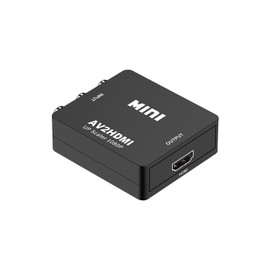 Reliable Japanese Company MSL FORCE HDMI to 3RCA Conversion Converter 1080p Full HD Analog Conversion NTSC/PAL Switch Composite Red White Yellow 3-Color Terminal Single Direction Video Converter RCA