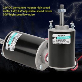 Permanent Magnetic Motor DC 12 V, Mini Permanent Magnet Motor DC Motor Electric Motor Reversible Electric Gear Motor, for DIY Generator CW CCW 3500 RPM