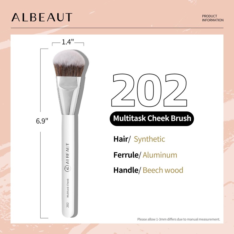 Albeaut Foundation Brush Contour Blush Angled Contoured for Flawless Face