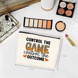 Wenboco Basketball Gifts Makeup Bag Basketball Stuff Accessories for Girls Basketball Sports Lover Players Women Friends Christmas Graduation Cosmetic Bag Basketball Coach Gifts Basketball Team Gifts