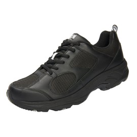 Drew Men's Lightning II Comfortable Therapeutic Leather Athletic Shoe with Double Depth Black/Combo 10.5 4W US