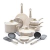 GreenLife 16 Piece Nonstick Cookware Set, Soft Grip Non-Toxic PFAS-Free