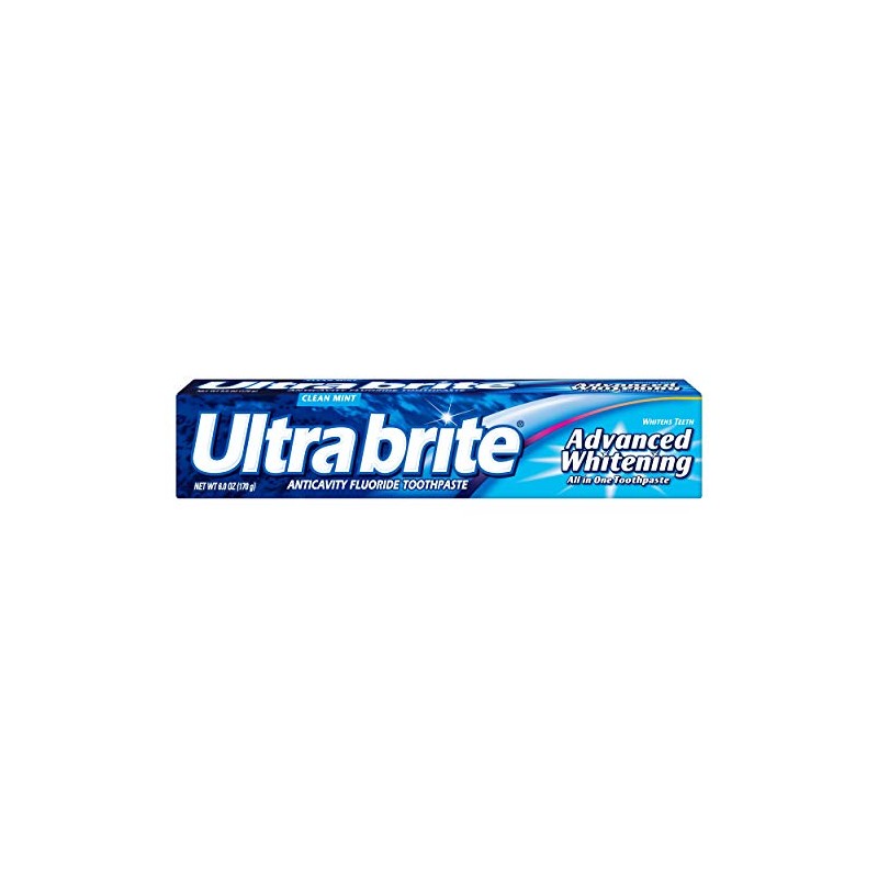 Ultra Brite Advanced Whitening Toothpaste, Clean Mint, 6 Ounce