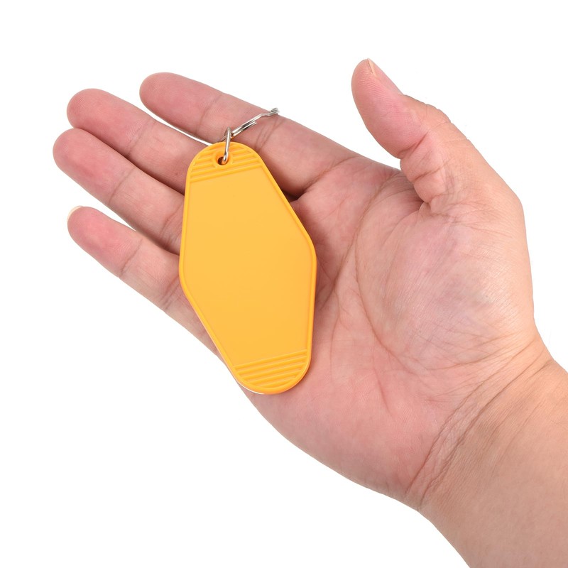 [PATIKIL] Motel Keychains, Retro, 10 Pcs, Blank Hotel Keychains, Lambus,