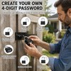4 Digit Combination Lock, Heavy Duty Resettable Padlock with Short