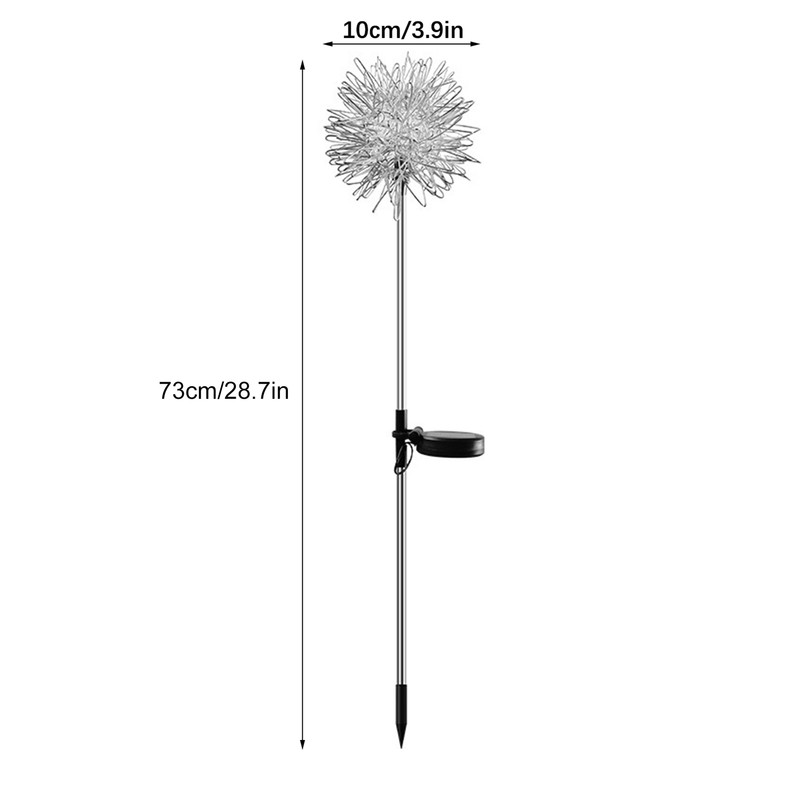 Solar Garden Light Outdoor Dandelion Garden Balcony Decoration Layout Inserted
