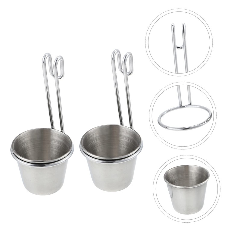 CIYODO 2 Pcs Stainless Steel Sauce Cups Sauce Storage Containers